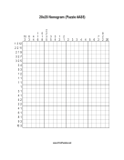 Nonogram - 20x20 - A85 Print Puzzle