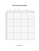 Nonogram - 20x20 - A88 Print Puzzle