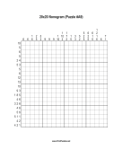 Nonogram - 20x20 - A9 Print Puzzle