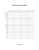 Nonogram - 20x20 - A93 Print Puzzle
