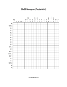 Nonogram - 20x20 - A94 Print Puzzle