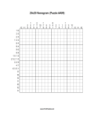 Nonogram - 20x20 - A99 Print Puzzle
