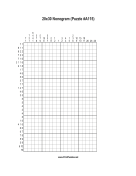Nonogram - 20x30 - A115 Print Puzzle
