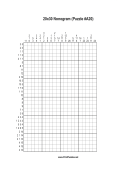 Nonogram - 20x30 - A20 Print Puzzle