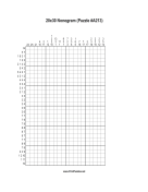 Nonogram - 20x30 - A213 Print Puzzle