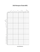 Nonogram - 20x30 - A95 Print Puzzle