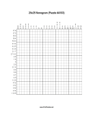 Nonogram - 25x25 - A103 Print Puzzle