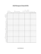 Nonogram - 25x25 - A105 Print Puzzle