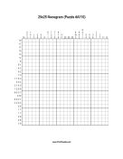 Nonogram - 25x25 - A110 Print Puzzle