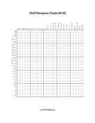 Nonogram - 25x25 - A148 Print Puzzle