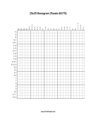 Nonogram - 25x25 - A178 Print Puzzle
