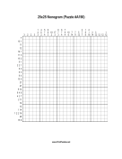 Nonogram - 25x25 - A190 Print Puzzle