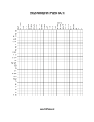 Nonogram - 25x25 - A21 Print Puzzle