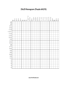 Nonogram - 25x25 - A218 Print Puzzle
