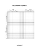 Nonogram - 25x25 - A22 Print Puzzle