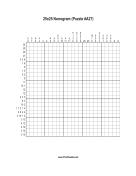 Nonogram - 25x25 - A27 Print Puzzle