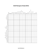 Nonogram - 25x25 - A33 Print Puzzle
