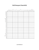Nonogram - 25x25 - A34 Print Puzzle