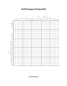 Nonogram - 25x25 - A42 Print Puzzle