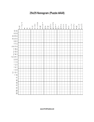 Nonogram - 25x25 - A48 Print Puzzle