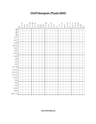 Nonogram - 25x25 - A94 Print Puzzle