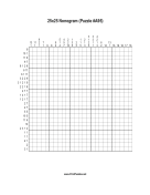 Nonogram - 25x25 - A95 Print Puzzle
