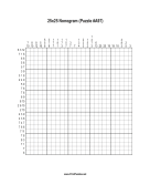Nonogram - 25x25 - A97 Print Puzzle