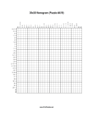 Nonogram - 30x30 - A19 Print Puzzle