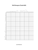 Nonogram - 30x30 - A40 Print Puzzle