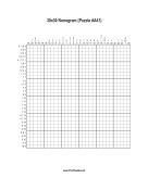 Nonogram - 30x30 - A41 Print Puzzle