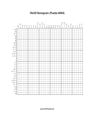 Nonogram - 30x30 - A64 Print Puzzle