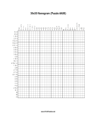 Nonogram - 30x30 - A86 Print Puzzle