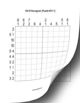 Printable Nonogram Book - Variety #1 Printable Puzzle