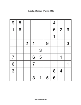 Sudoku - Medium 