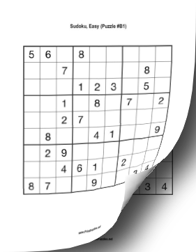 Printable Sudoku Book - Easy Printable Puzzle