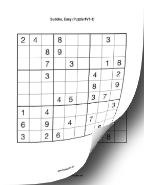Printable Sudoku Book - Variety #1 Printable Puzzle