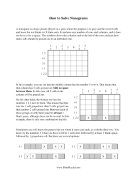 How To Solve Nonograms Print Puzzle
