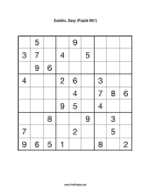 Sudoku - Easy A1 Print Puzzle