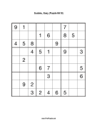 Sudoku - Easy A10 Print Puzzle