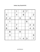 Sudoku - Easy A101 Print Puzzle
