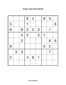 Sudoku - Easy A103 Print Puzzle
