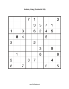 Sudoku - Easy A105 Print Puzzle