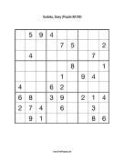 Sudoku - Easy A109 Print Puzzle