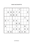 Sudoku - Easy A119 Print Puzzle