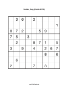 Sudoku - Easy A126 Print Puzzle