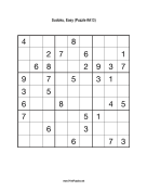 Sudoku - Easy A13 Print Puzzle