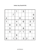 Sudoku - Easy A136 Print Puzzle