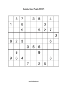 Sudoku - Easy A137 Print Puzzle
