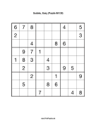 Sudoku - Easy A139 Print Puzzle