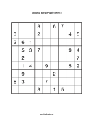Sudoku - Easy A141 Print Puzzle